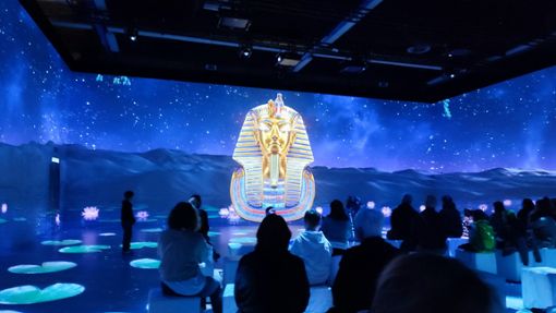 Tutanchamun als Multimediaerlebnis fasziniert das Publikum.   Foto: Christian Günther 