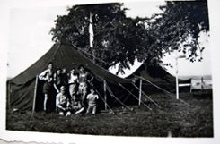 Zeltlager der Sippe Möwe 1947.  Foto: cg